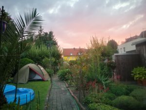 Camping im Garten